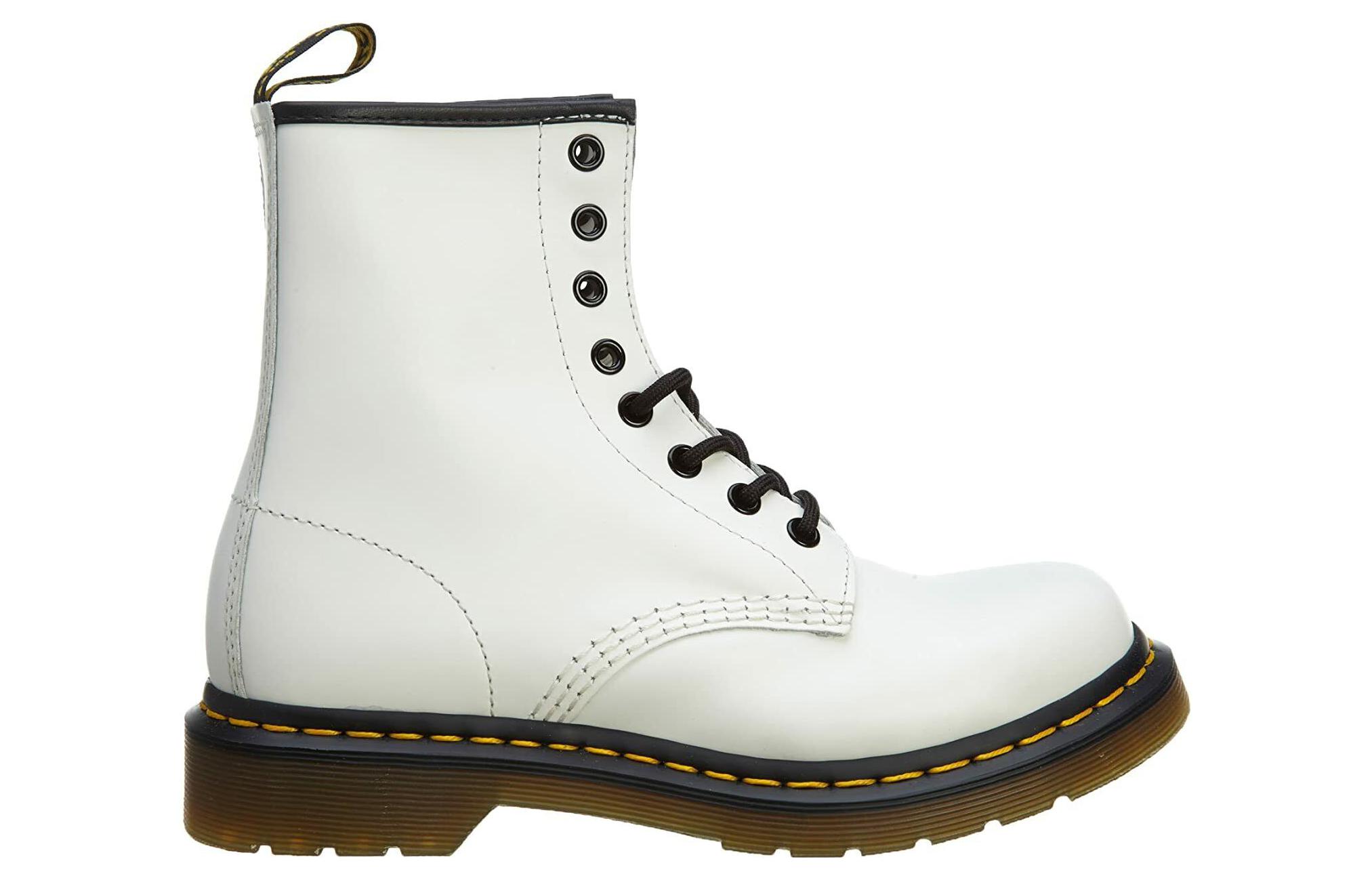 Order (W) Dr. Martens 1460 But Kulit Licin Dengan Tali 'Putih' 11821100