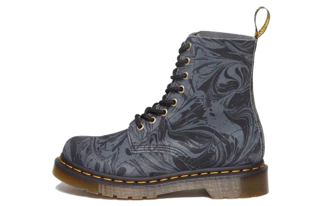 (W) Dr. Martens 1460 Velvet 'Marble Pattern'