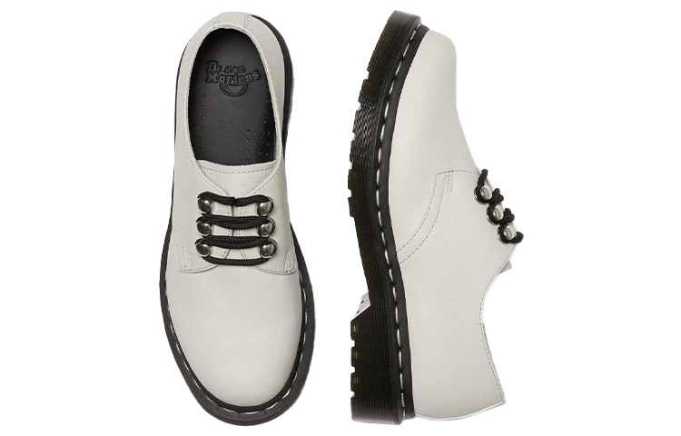 Shop (W) 닥터마틴 1461 화이트 가죽 메탈 디테일 26102115