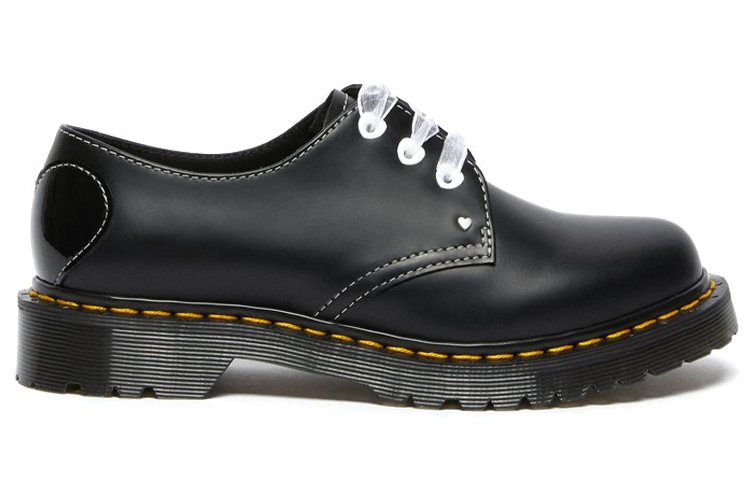 (W) Dr. Martens 1461 Hearts Smooth Patent 'Black English' 圖 2