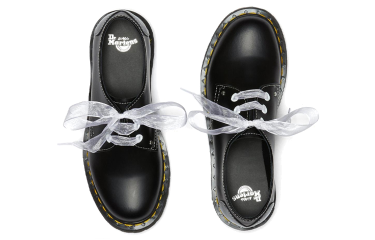 (W) Dr. Martens 1461 Hearts Smooth Patent 'Black English' 圖 5