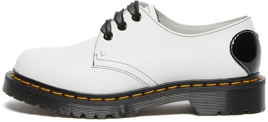 White low cheap cut doc martens