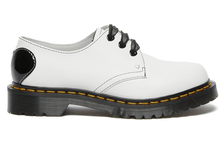 (W) Dr. Martens 1461 Hearts Smooth Patent 'Fashion Versatile Low Top Casual Shoe White' 圖 2