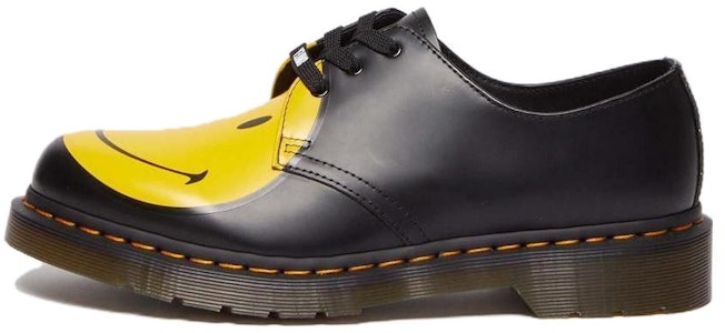 (W) Dr. Martens 1461 Smiley Kulit Oxford Sepatu 'Hitam Kuning' 31390005 Buy (W) Dr. Martens 1461 Smiley Kulit Oxford Sepatu 'Hitam Kuning' 31390005