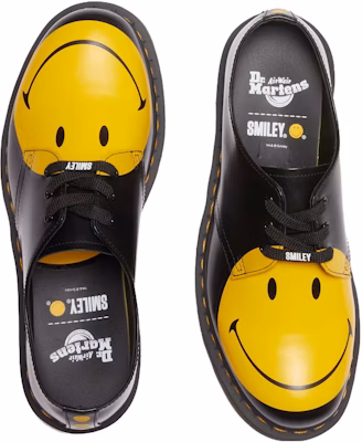 (Women) Dr. Martens Dr.Martens 1461 Smiley Smooth Leather Oxford Shoes 'Black Yellow' 31390005 Purchase (Women) Dr. Martens Dr.Martens 1461 Smiley Smooth Leather Oxford Shoes 'Black Yellow' 31390005