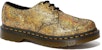 (W) Dr. Martens 1461 Kasut Kulit Metalik 'Iridescent Crackle - Emas' 25729710