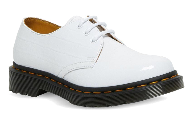 (W) Dr. Martens 1461 Patent Croco 'White' 圖 3