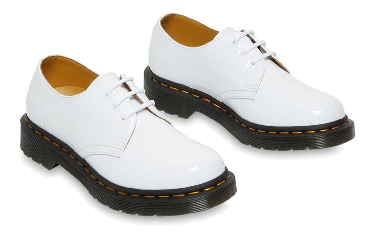 (W) Dr. Martens 1461 Patent Croco 'White' 圖 4