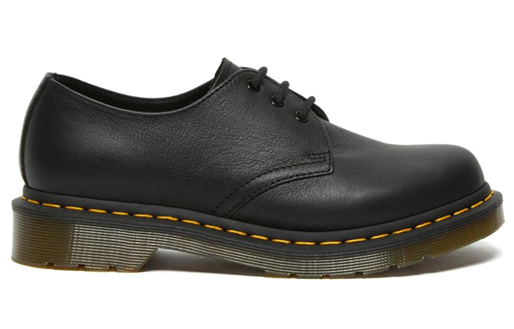 Lookbook 馬汀博士 Dr.Martens 1461 Virginia 皮革 经典休閒平底鞋 女款 黑