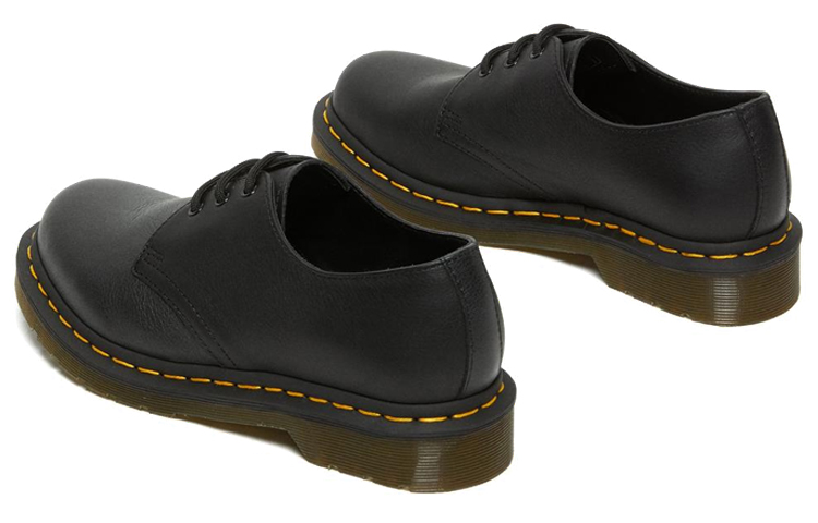 Sizing 馬汀博士 Dr.Martens 1461 Virginia 皮革 经典休閒平底鞋 女款 黑