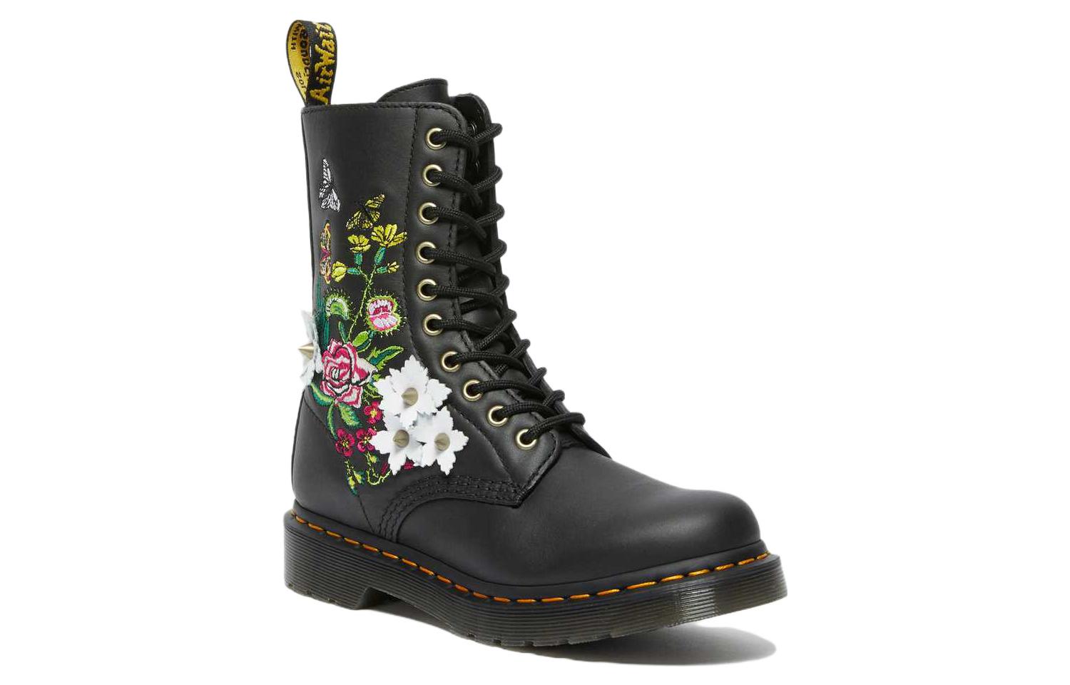 (W) Dr. Martens 1490 'Black Leather Lace-up Boots' 圖 2