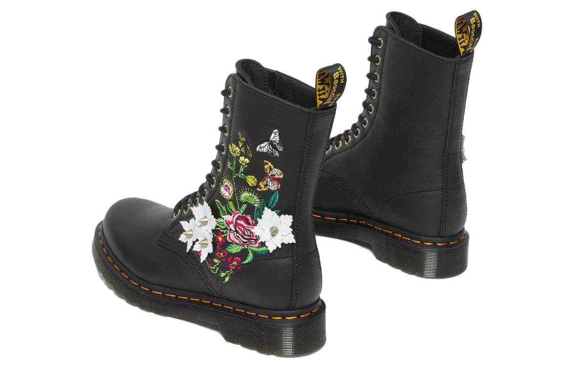 (W) Dr. Martens 1490 'Black Leather Lace-up Boots' 圖 4