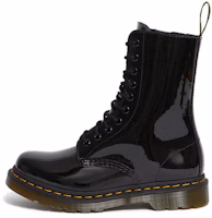 (Women) Dr. Martens 1490 Patent Lamper Boots Black 25277001 (Women) Dr. Martens 1490 Patent Lamper Boots Black 25277001