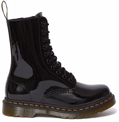 (Women) Dr. Martens 1490 Patent Lamper Boots Black 25277001 Order (Women) Dr. Martens 1490 Patent Lamper Boots Black 25277001