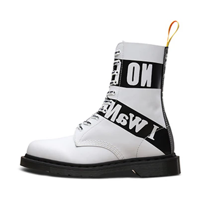 (W) Dr. Martens 1490 Sxp 'White Print 10-Eye Boot'