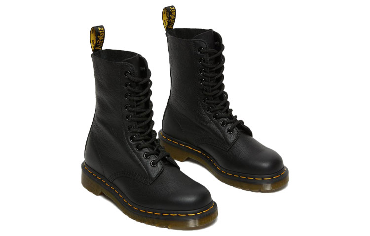 Shop Dr.Martens 馬汀博士 1490 皮革 經典10孔 短筒 馬丁靴 女款 黑色