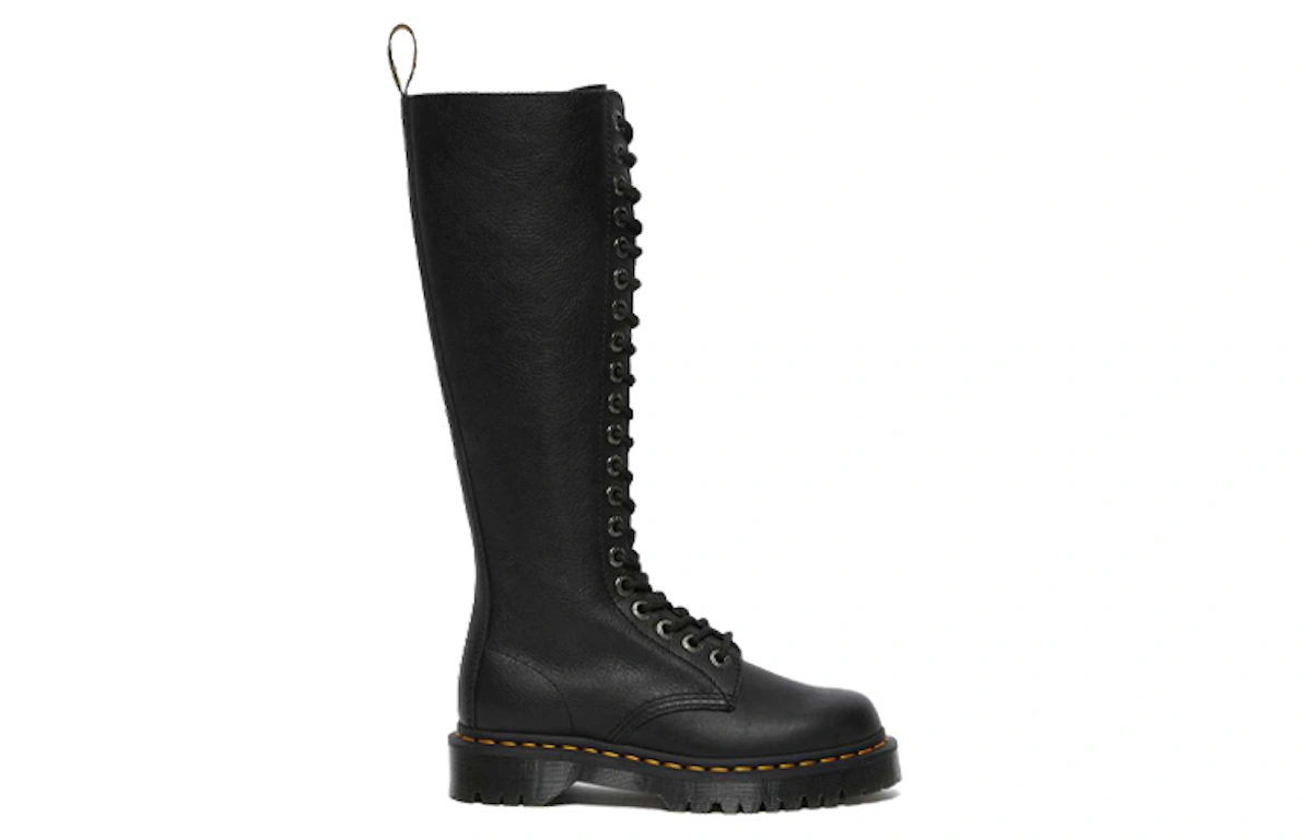 (Women) Dr. Martens 1B60 Bex Pisa Leather Knee High Boots 'Black Pisa'