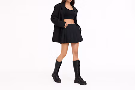 Order (W) Bottes Hautes Dr. Martens 1B60 Bex en Cuir Noir Pisa 27016001