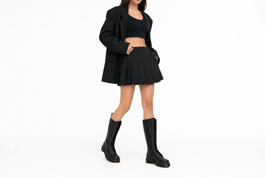(W) Botas Altas Dr. Martens 1B60 Bex Pisa de Cuero Negro 27016001 Order (W) Botas Altas Dr. Martens 1B60 Bex Pisa de Cuero Negro 27016001