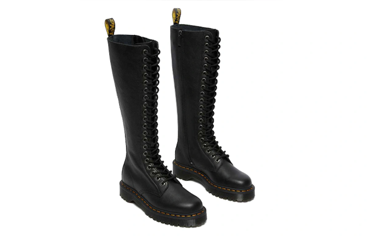 (Women) Dr. Martens 1B60 Bex Pisa Leather Knee High Boots 'Black Pisa'