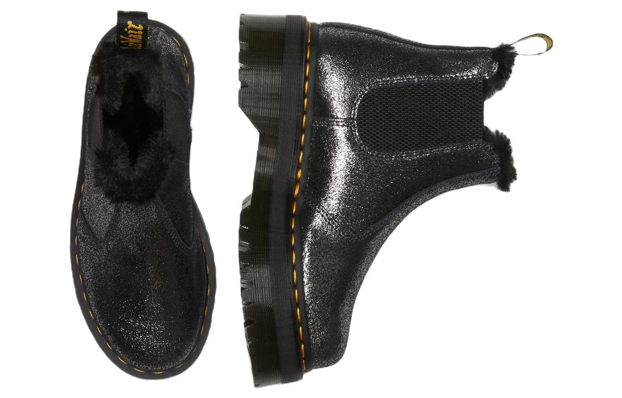 Details for Dr.Martens 馬汀博士 皮革 舒適保暖 短筒 切爾西靴 男女同款 黑色