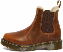 (Women) Dr. Martens 2976 Faux Fur Lined Chelsea Boots 'Butterscotch' 23898243 (Women) Dr. Martens 2976 Faux Fur Lined Chelsea Boots 'Butterscotch' 23898243