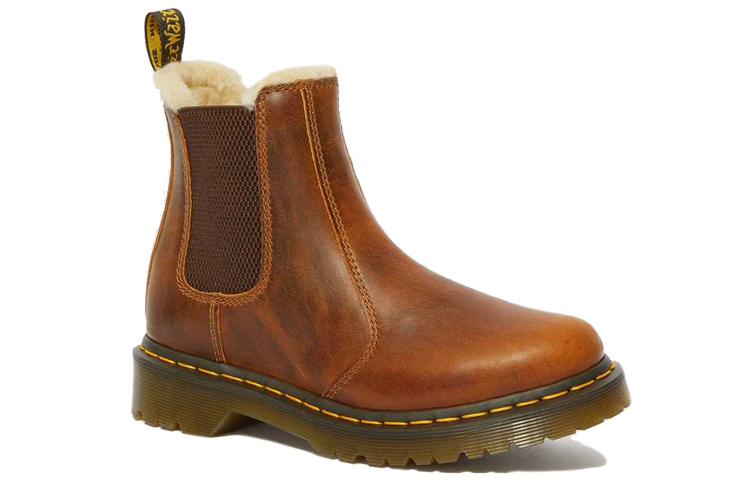 Order (W) 닥터마틴 2976 버터스카치 퍼 안 lining  첼시 부츠 23898243