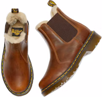 Lookbook Dr.Martens/馬汀博士 2976 加絨切爾西靴 女款 棕