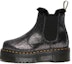 Buy (W) Dr. Martens 2976 But Chelsea Bertumit Platform Berbulu Metalik 'Hitam' 27956012