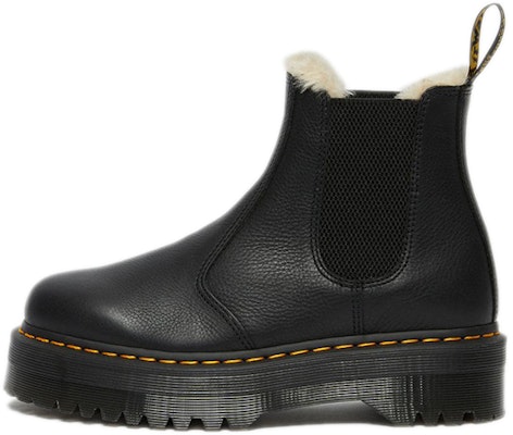 (Women) Dr. Martens 2976 Faux Fur Lined Platform Chelsea Boot 'Black' 25635001 Buy (Women) Dr. Martens 2976 Faux Fur Lined Platform Chelsea Boot 'Black' 25635001