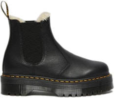 Dr.Martens 馬汀博士 2976 人造毛皮襯裡平底切爾西靴 男女同款 炭黑 Order Dr.Martens 馬汀博士 2976 人造毛皮襯裡平底切爾西靴 男女同款 炭黑