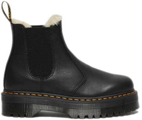 (Women) Dr. Martens 2976 Faux Fur Lined Platform Chelsea Boot 'Black' 25635001 Order (Women) Dr. Martens 2976 Faux Fur Lined Platform Chelsea Boot 'Black' 25635001