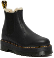 Dr.Martens 馬汀博士 2976 人造毛皮襯裡平底切爾西靴 男女同款 炭黑 Lookbook Dr.Martens 馬汀博士 2976 人造毛皮襯裡平底切爾西靴 男女同款 炭黑