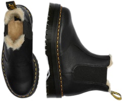 Dr.Martens 馬汀博士 2976 人造毛皮襯裡平底切爾西靴 男女同款 炭黑 Purchase Dr.Martens 馬汀博士 2976 人造毛皮襯裡平底切爾西靴 男女同款 炭黑