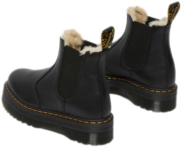 (W) ドクターマーチン 2976 ファー付プラットフォームチェルシーブーツ (黒) 25635001 Details for (W) ドクターマーチン 2976 ファー付プラットフォームチェルシーブーツ (黒) 25635001