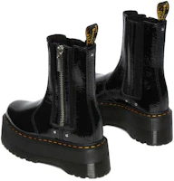Purchase Dr.Martens 馬汀博士 皮革 仿舊漆皮厚底 中筒 切爾西靴 女款 黑色