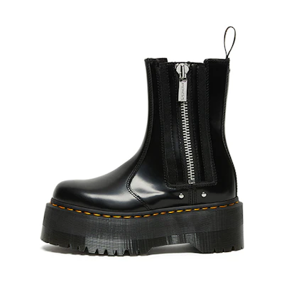 (W) Dr. Martens 2976 Max Leather Platform Chelsea Boot 'Black'