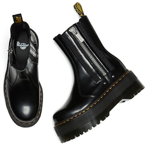 馬汀博士 2976 Max 彈性側拉鏈厚底切爾西靴 女款 炭黑 Shop 馬汀博士 2976 Max 彈性側拉鏈厚底切爾西靴 女款 炭黑