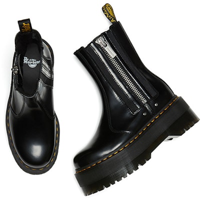 (W) Dr. Martens 2976 Max 黑色皮革增高切尔西靴 26903001 Shop (W) Dr. Martens 2976 Max 黑色皮革增高切尔西靴 26903001