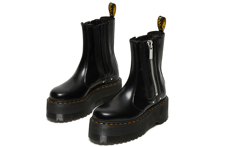 Shop (W) Dr. Martens 2976 Max Leder Platform Chelsea Boot ''Schwarz'' 26903001