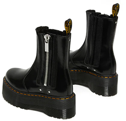 (W) Dr. Martens 2976 Max Leder Platform Chelsea Boot ''Schwarz'' 26903001 Details for (W) Dr. Martens 2976 Max Leder Platform Chelsea Boot ''Schwarz'' 26903001