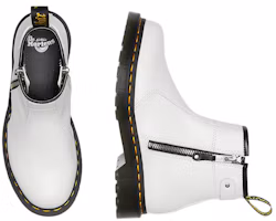 Shop Dr.Martens馬汀博士 皮革 短筒 馬丁靴 女款 白色