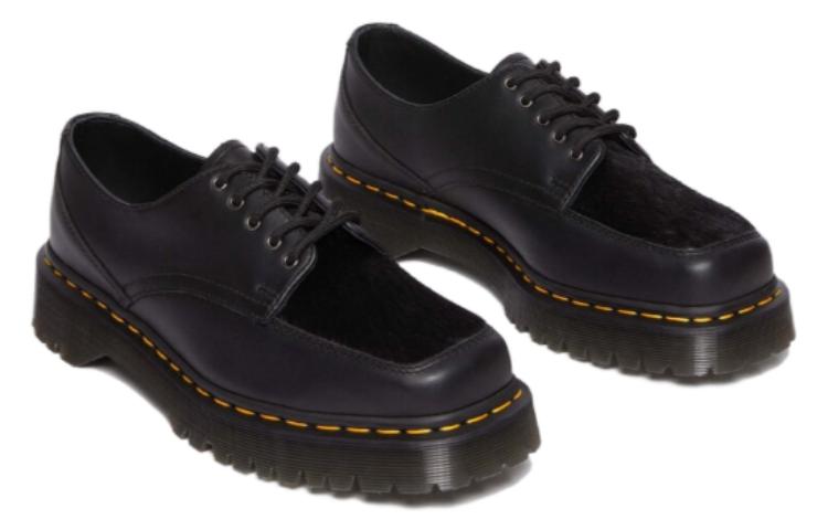 ドクターマーチン ベックス スクエアトゥ ヘアオンレザーシューズ (黒