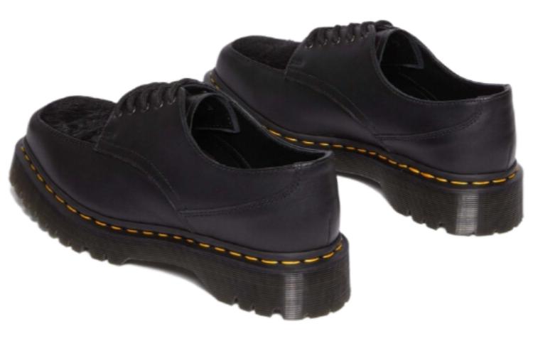 Dr. Martens 5-Eye Bex Square Toe Hair-On & Leather Shoes 'Black' 圖 4