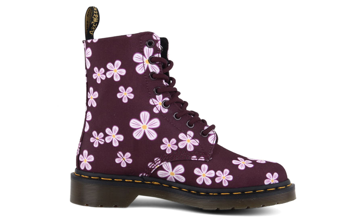 (W) Dr. Martens 8-Eye High Top Boot 'Plum Floral' 圖 2