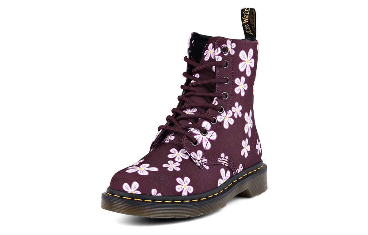 (W) Dr. Martens 8-Eye High Top Boot 'Plum Floral' 圖 3