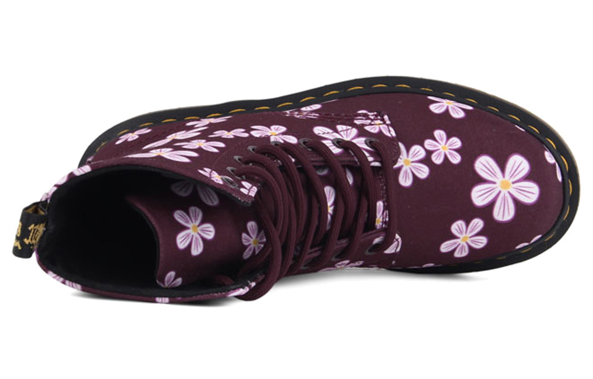 (W) Dr. Martens 8-Eye High Top Boot 'Plum Floral' 圖 4