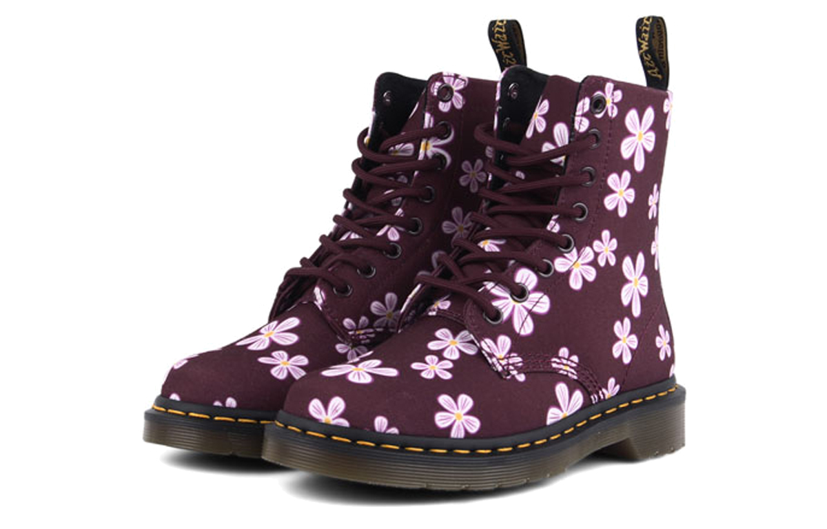 (W) Dr. Martens 8-Eye High Top Boot 'Plum Floral' 圖 5
