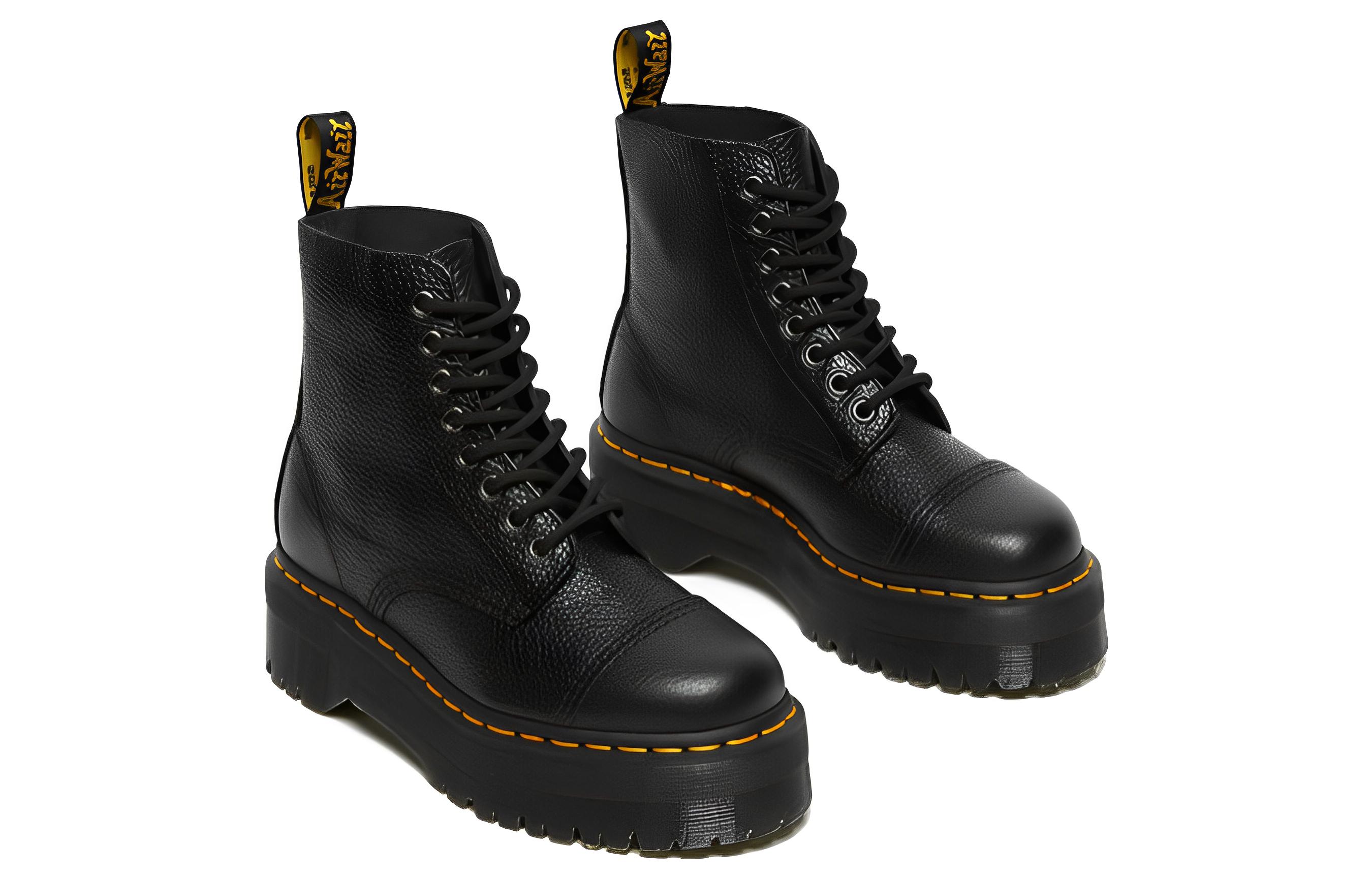 Order (W) Dr. Martens Stivaletti in Pelle 8 Fori ''Nero'' DM22564001