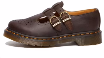 (Women) Dr. Martens 8065 Crazy Horse Leather Mary Jane Shoes 'Dark Brown' 30914201 (Women) Dr. Martens 8065 Crazy Horse Leather Mary Jane Shoes 'Dark Brown' 30914201